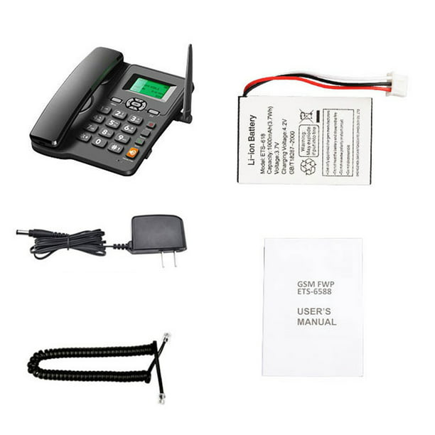 Teléfono de Escritorio Inalámbrico Soporte GSM 850/900/1800/1900