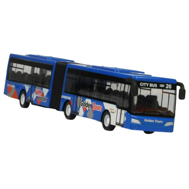 1/32 Modelo de autobús Juguete Decorativo Coleccionables Favores Regalos  duraderos Simulación para Niñas Principiantes Azul Sunnimix Coleccionables  de autobús