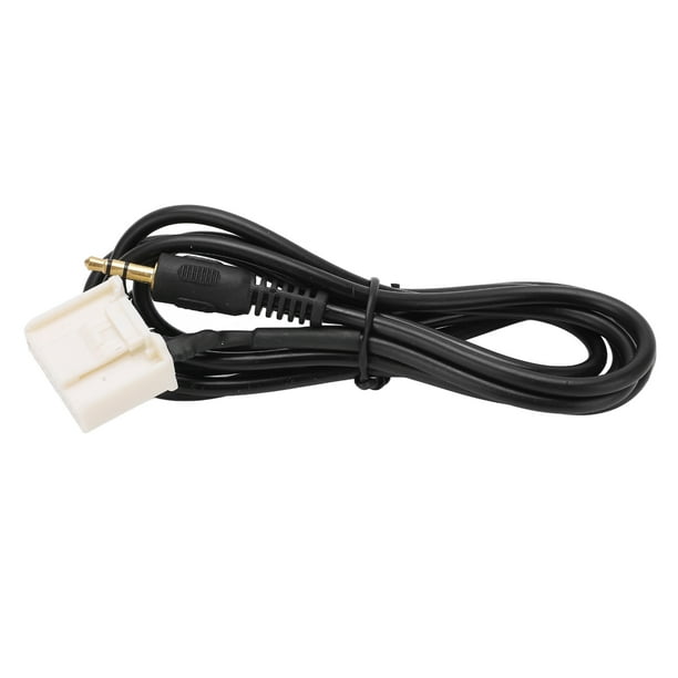 Cable auxiliar G7 ThinQ compatible con cable auxiliar para coche, cable de  audio estéreo de 0.138 in, adaptador de conector auxiliar [negro] para LG