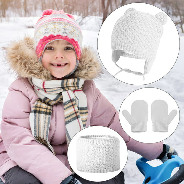 gorros de invierno para bebes niños niñas gorras para el frio de lana y  bufandas