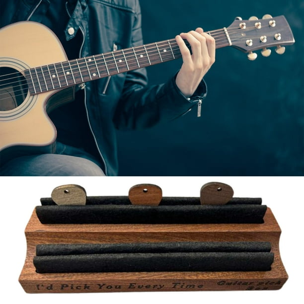 Colgador de pared de madera para 2 guitarras para instrumentos musicales de  Yuyangstore Soporte de montaje en pared