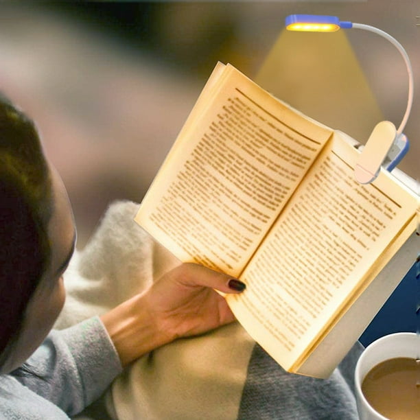 Lámpara de luz de lectura recargable para leer en la cama, temperatura de 3  colores JAMW Sencillez