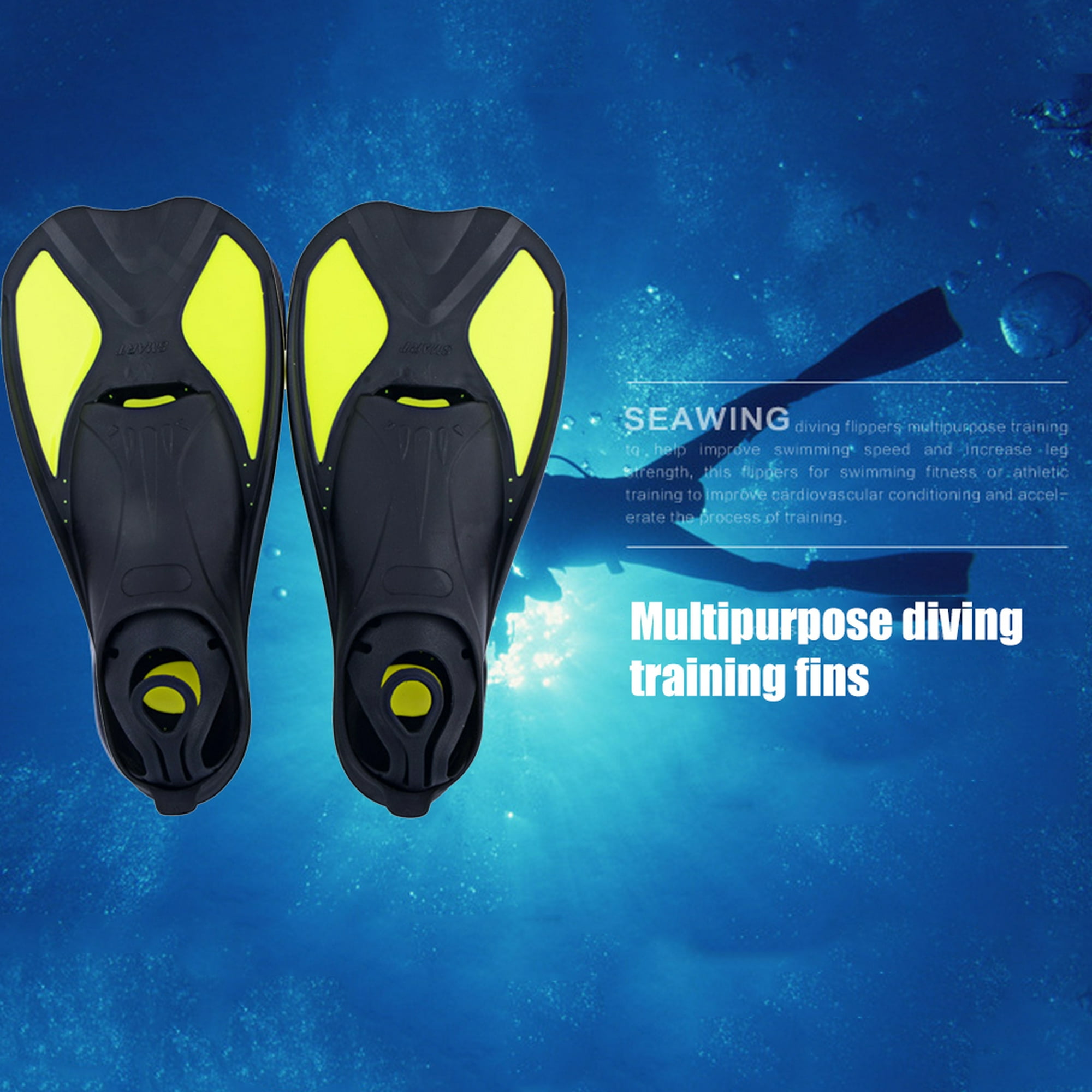  Aletas de buceo profesional ballena para adultos buceo  subacuático aletas de natación largas flexibles aletas sumergibles zapatos  equipo de buceo (negro, XS) : Deportes y Actividades al Aire Libre