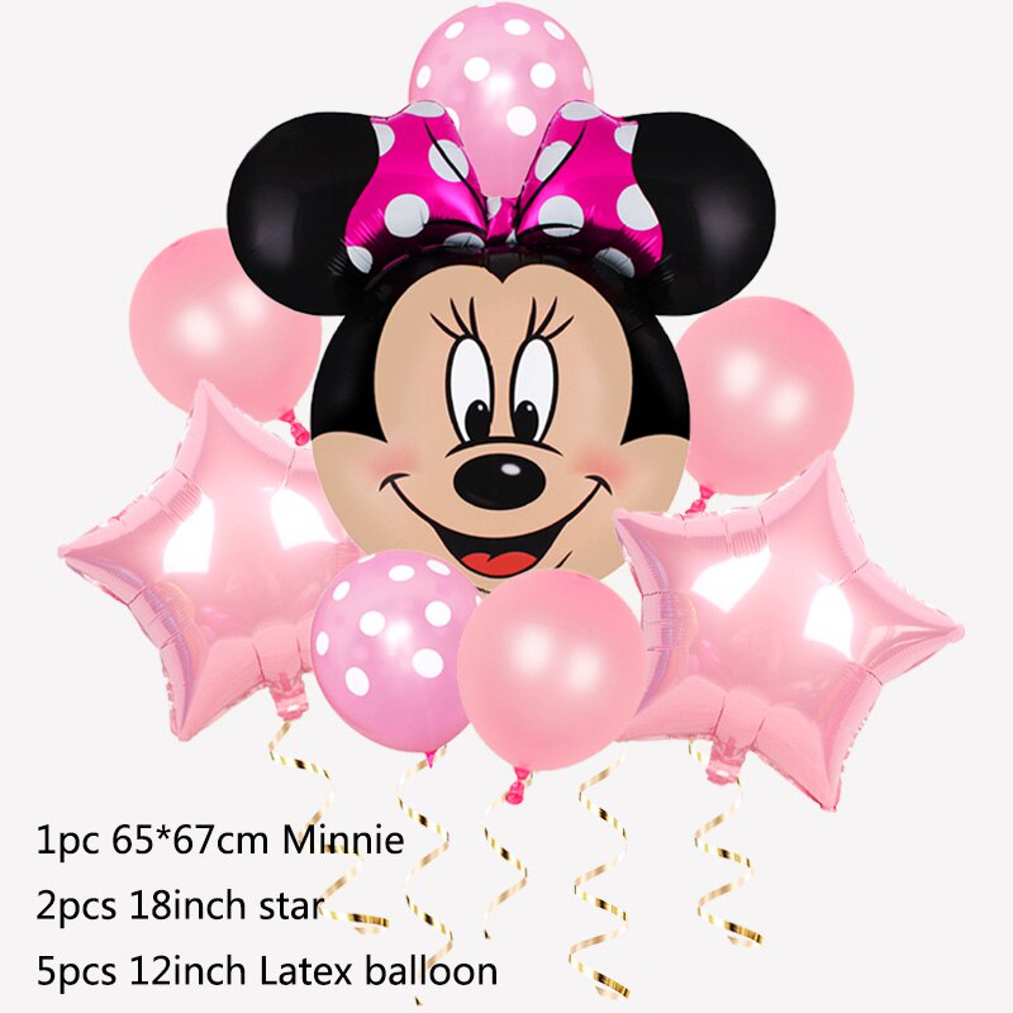 Globos Minnie - Día del Niñ@ (personalizable)