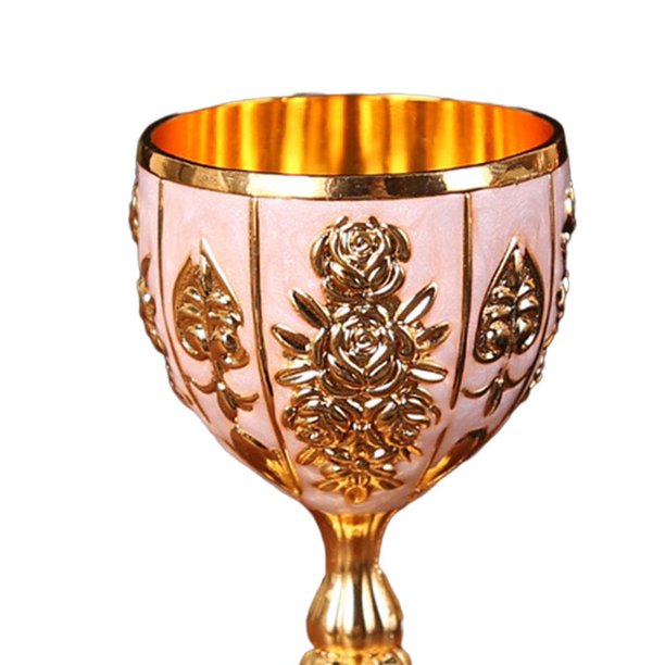 pequeña clásica, copas de vino, patrón de tallado, creativo, elegante,  hecho a mano, taza, de boda, fi, decoración, regalos Oro rosado Soledad Copa  de vino