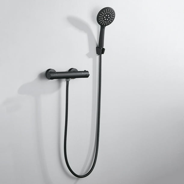  FTFTFTF - Set de ducha para mujer, color negro, de cuatro  velocidades, para lavado, cobre, pistola de ducha : Herramientas y Mejoras  del Hogar