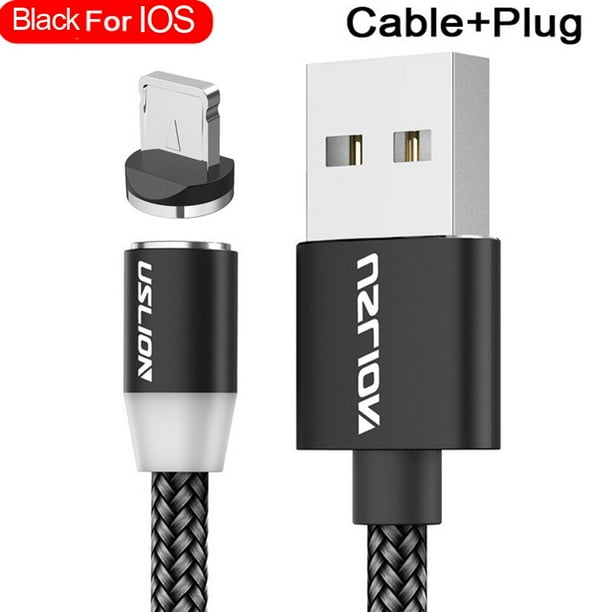 Cable Carga Rapida Usb Tipo C Micro Usb Compatible iPhone Color Negro