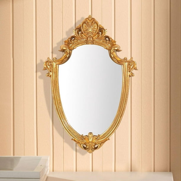 Espejo decorativo dorado para montar en la pared, espejos de baño, espejo  de pared de sala de estar, espejo de pared de cocina, espejo de estrella