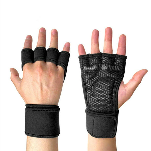 Guantes deportivos antideslizantes para hombre y mujer, guantes de Yoga  para entrenamiento de culturismo, levantamiento de pesas, 1 par Fivean  Guantes deportivos