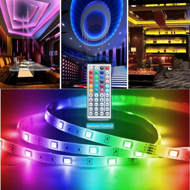 Tira de luces LED para decoración del hogar, cinta Multicolor de 2M, 60 LED,  para escritorio