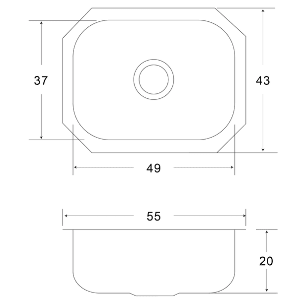 Fregadero Cocina Empotrar 1 Tina 76x44x14 M402 Der