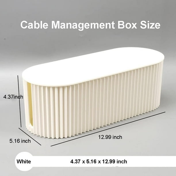 Caja para cable TIDY Unit blanca grande
