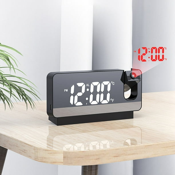 Reloj Despertador Proyector Digital Techo Dormitorio Oficina