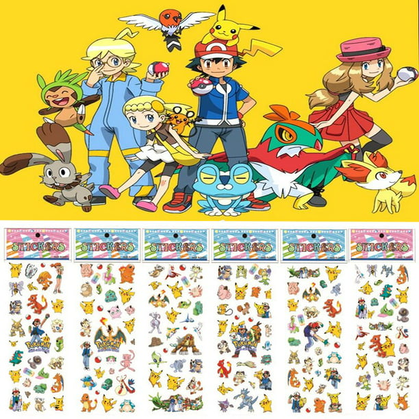 Conjunto de pegatinas Pokémon con patas Linda y colorida pegatina dibujada  a mano, divertido regalo de broma para amigos -  México