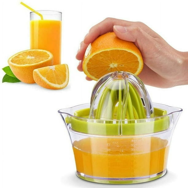 Exprimidor de limones manual con mango suave - Resistente - Para exprimir  limones y cítricos - Fácil de limpiar - 22 cm - Rojo JM