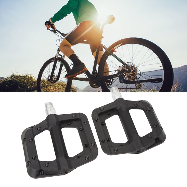 Pedales de plataforma para bicicleta pedales de bicicleta superficies m s grandes de nailon 2 piezas para ciclismo ANGGREK Otros