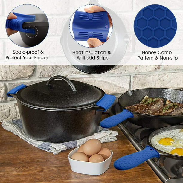 Heat-resistant Silicone Pot Handle Cover - Insulated Sleeve For