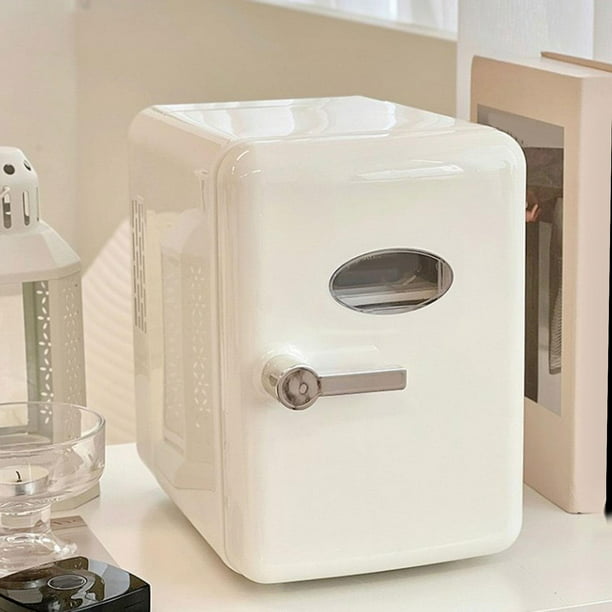 Refrigerador cosmético Refrigerador de automóvil Hogar y viaje Mini  refrigerador 6 litros Mini refrigerador portátil para medicamentos de  dormitorio B , blanco Soledad mini refrigerador