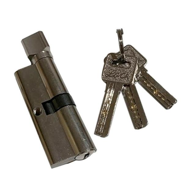 Cilindro de cerradura de puerta de cobre, 3 llaves, seguridad para