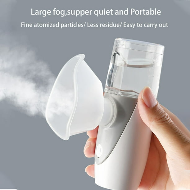 Nebulizador portátil para niños y adultos - Nebulizador de mano para asma,  nebulizador de malla ultrasónica, inhalador de vapor personal para viajes
