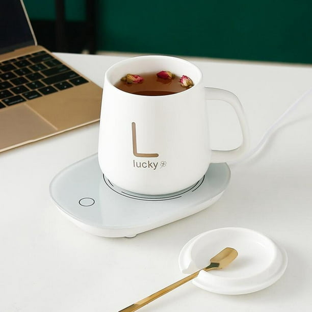 Calentador de tazas USB, calentador eléctrico de tazas de café, leche, té,  posavasos para el hogar, escritorio de oficina, calentador de vidrio USB -  AliExpress