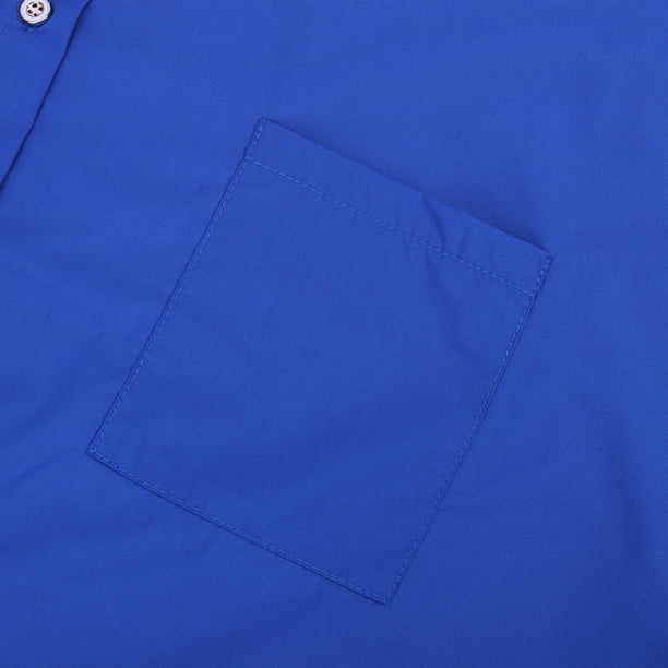 Revers Chemise + Short Camisa de solapa para mujer + Pantalones cortos 2  piezas Top de manga larga + Pantalones cortos Conjunto de ropa deportiva  (Azul XL) Cgtredaw Para estrenar