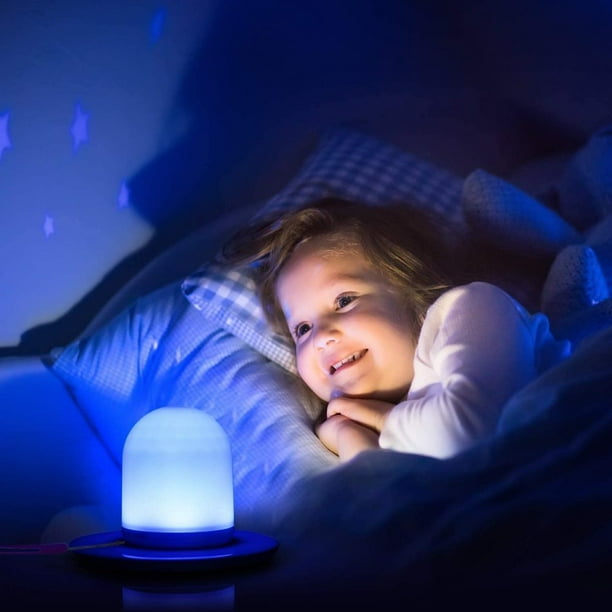 Luz de noche para bebé Luz de noche LED portátil Luz de noche para bebé  Lámpara de noche recargable por USB con control remoto Luz de noche de  color Reloj despertador para