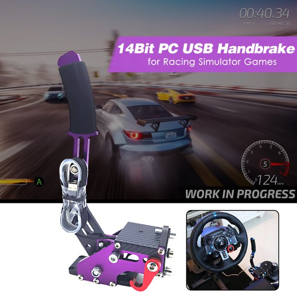 14Bit PC USB Freno de mano Sim Racing Freno de mano Plug & Play