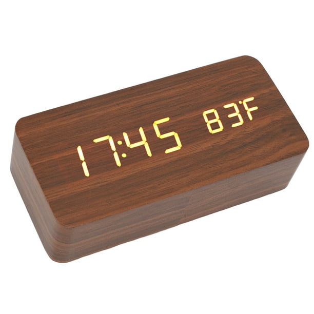 Las mejores ofertas en Relojes despertadores de vibración de madera y Radio  Reloj