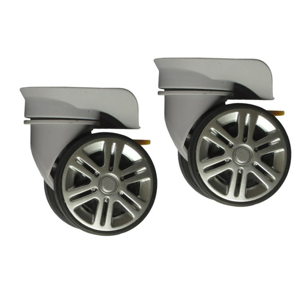 Repuesto de rueda giratoria de 360 grados, ruedas de plástico para maleta  de viaje, ruedas de reparación de repuesto para maleta, 2 ruedas duraderas