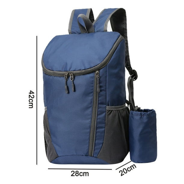 Mochila de senderismo ligera de 20L plegable pequeña mochila de viaje  mochila de camping plegable para mujeres y hombres, Azul, Mochilas de viaje