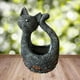 Lindo gato estatuas resina bonsái contenedor jardín Oficina escritorio interior y exterior decoración regalo 17x10x22cm Baoblaze macetas suculentas - imagen 3 de 8