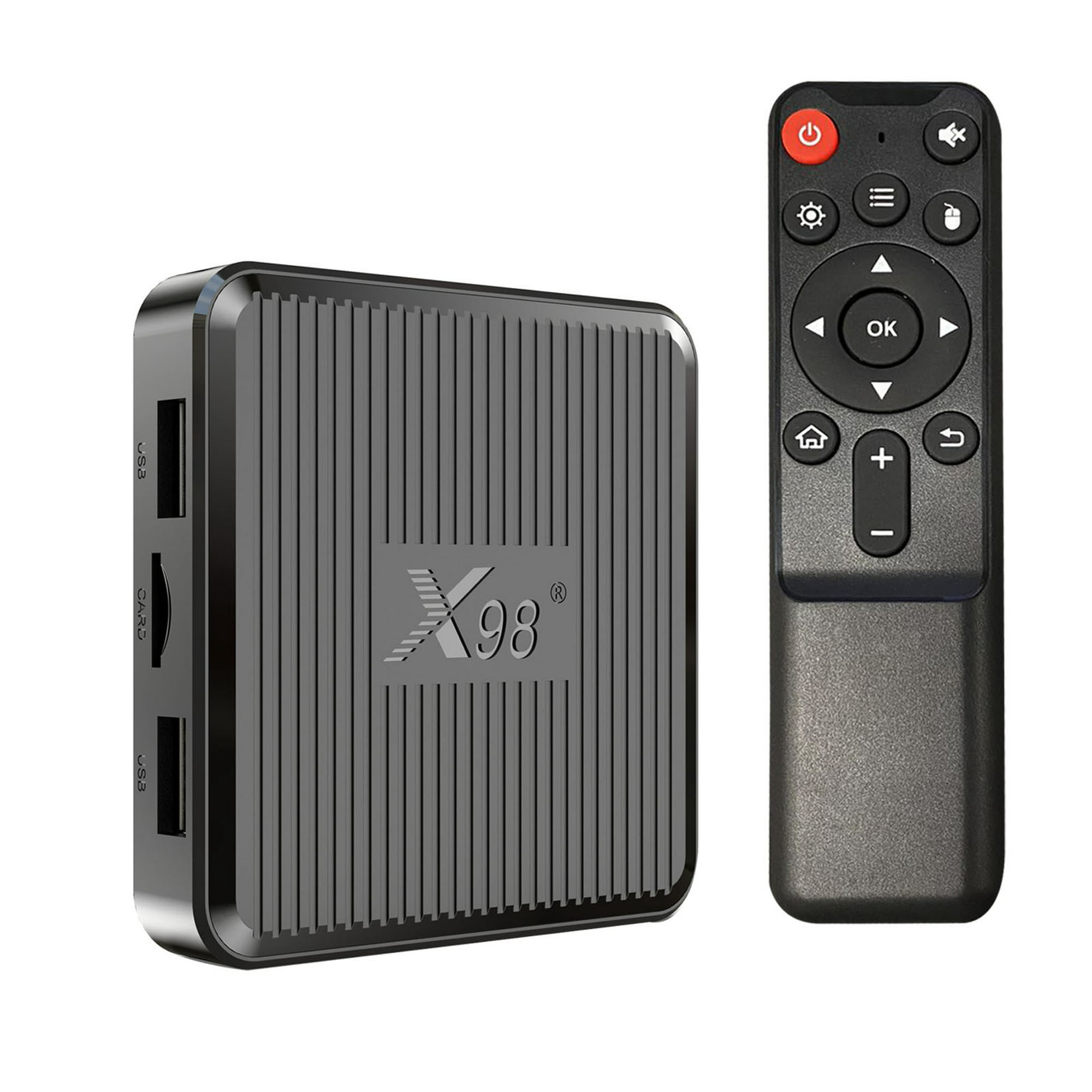 X98 Plus Android 11.0 Smart TV Box Amlogic S905W2 UHD 4K Media Player 2.4G  / 5G WiFi de doble b MABOTO decodificador de TV por Internet