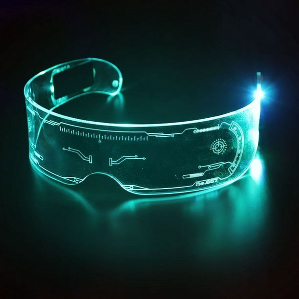 RV 1 gafas Led-gafas iluminadas Cyberpunk-para fiesta Cosplay festivales  fiesta Rave gafas brillar Electrónica