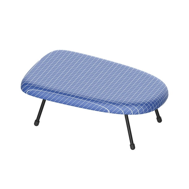 Mini tabla de planchar de mesa con patas plegables, cubierta de algodón  para manga, hogar, viajes, puños, cuello, mesa de manipulación (peonía)