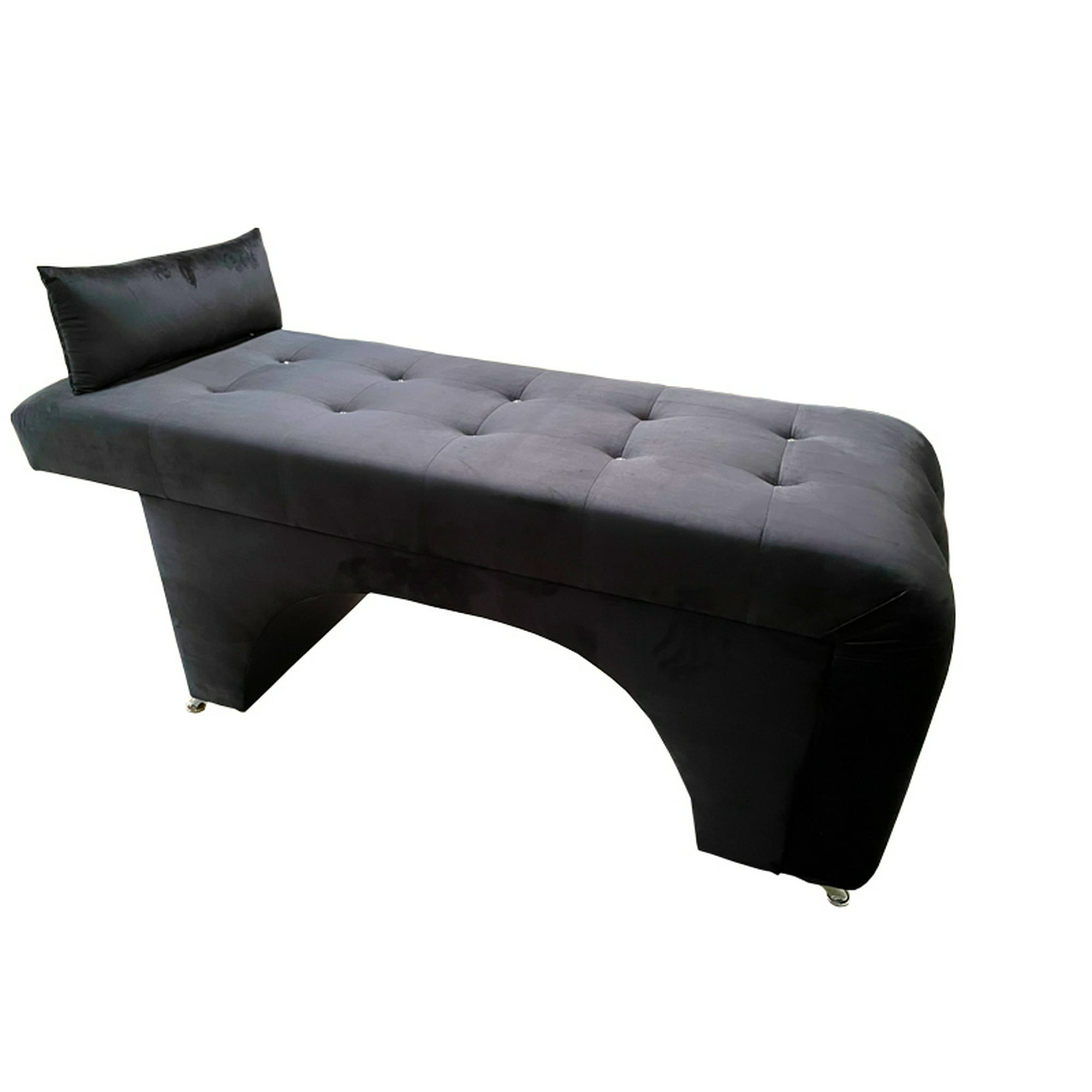 Camilla para lashista, en tela suede negro, tu espacio muebles. tu espacio muebles tu espacio muebles minimalista