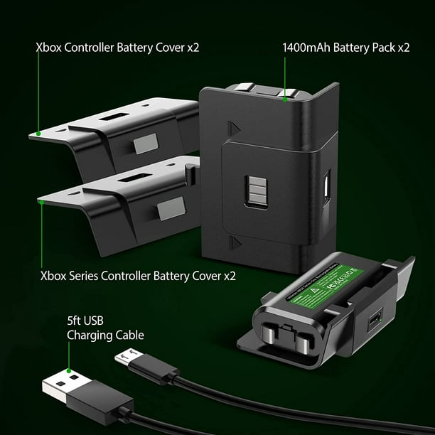 Paquete de 2 baterías de controlador recargables para Xbox One