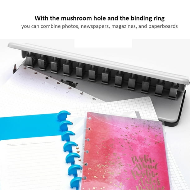 ikasus Perforadora de papel perforadora de escritorio perforadora creativa  de hongos perforados a mano para papel, aglomerado, tarjetas de índice