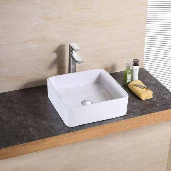 esatto kit quadra c paquete de precio mejorado con lavabo llave y desages listo para instalar esatto paquete completo de lavabo para baño