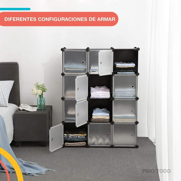 Multi Organizador Closet Armario Con Puerta 15 Cubos Para