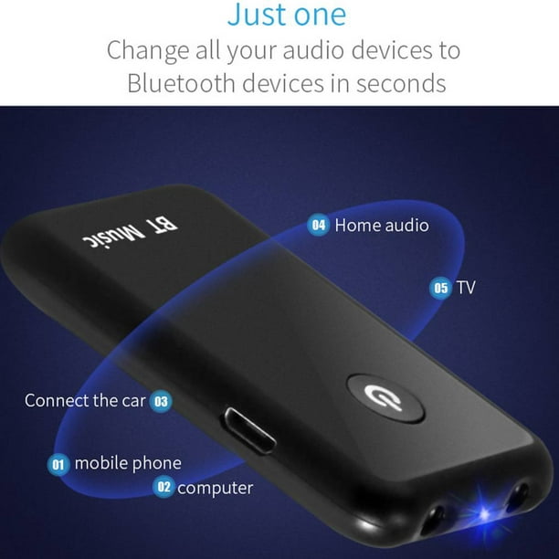 Adaptador Receptor Audio Bluetooth 4.2 Recargable Inalambric – Tienda KONEET