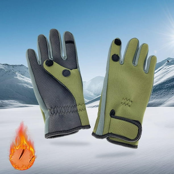 1 par de guantes térmicos de invierno para pantalla táctil, impermeables,  cálidos, para hombre, para deportes al aire libre, ciclismo, deportes, condu