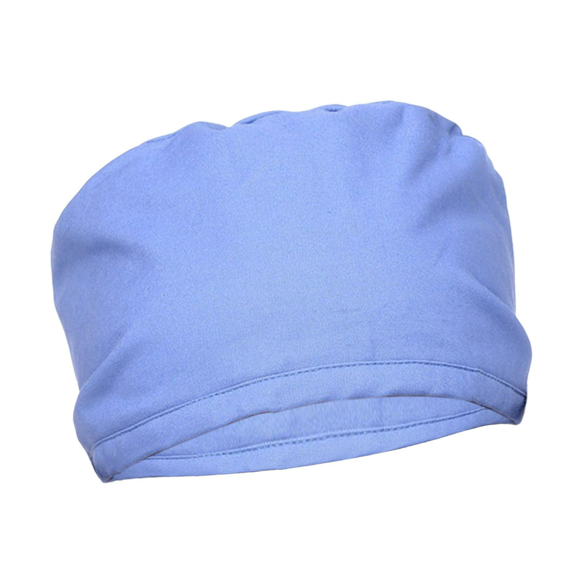 Gorro de enfermera para hombres y mujeres, sombrero de trabajo, uniforme ,  envoltura para cabeza Azul Colco Sombreros abultados