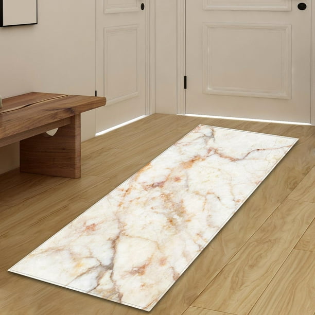 Comprar Alfombra antideslizante con estampado de mármol moderno para  pasillo, hogar, dormitorio, suelo de cabecera, cocina, alfombra decorativa  para baño
