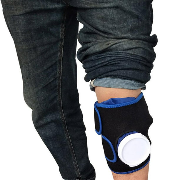 Bolsa de hielo de tobillo y pie para lesiones, bolsa de hielo de gel  reutilizable para terapia de calor y frío, manga de compresión para terapia  de