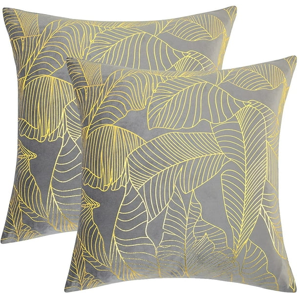 Palmera Gris Funda Cojin 45 x 45 cm. – Salma Hogar