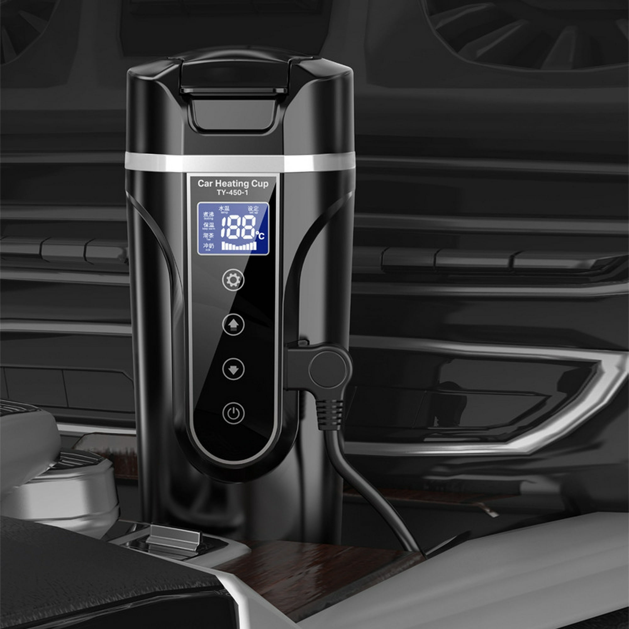 Hervidor de agua eléctrico para automóvil, calentador de agua portátil,  botella de té y café, hervir rápidamente con apagado automático seguro para