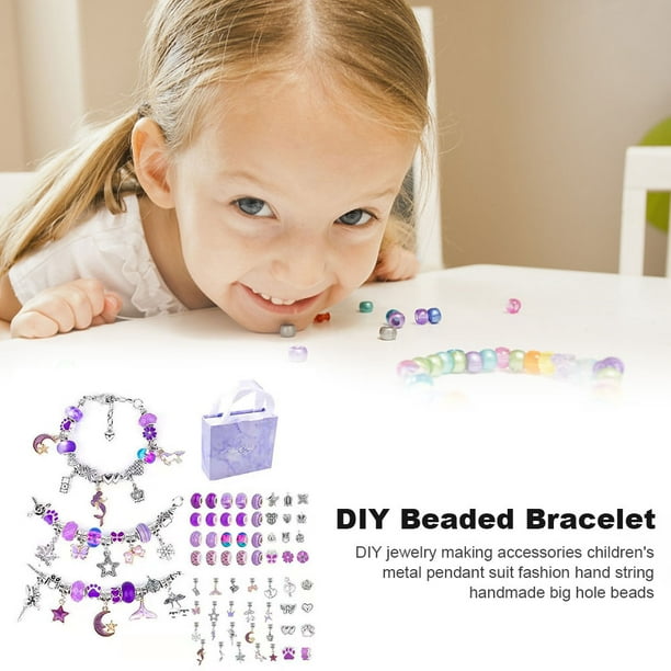 Kit de fabricación de pulseras para niñas pequeñas DIY Caja de actividades  para fiestas para niñas