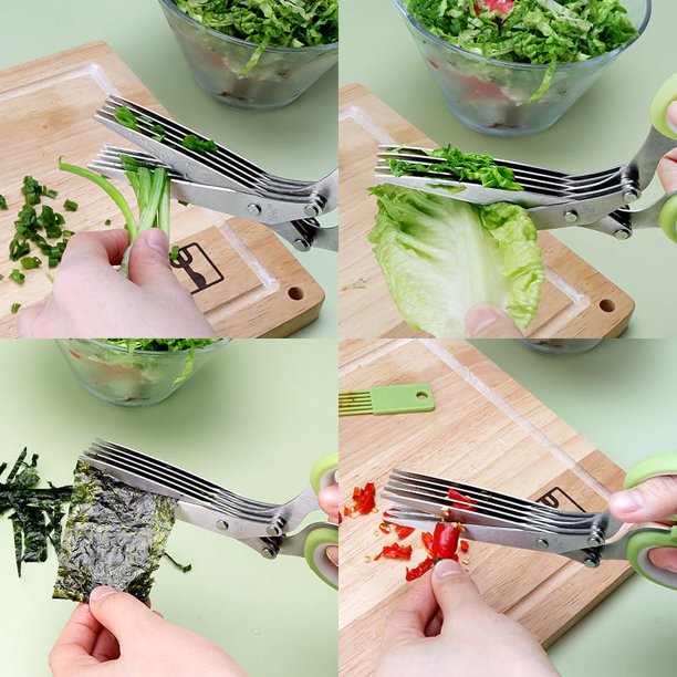 Tijeras Para Ensalada Oxo Cocina Corta Verduras Acero Inox