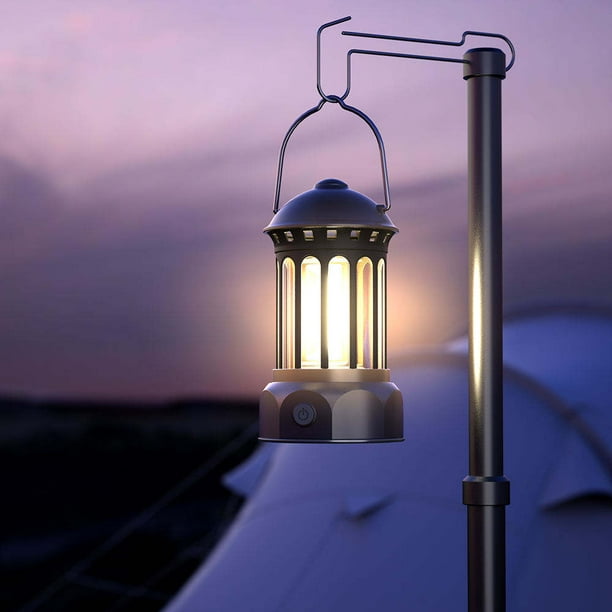 Lámpara Camping Solar, Linterna de Camping Led Recargable, Faroles  Portátiles LED Lámpara Impermeable para Camping, Emergencia, 155*86mm  Shuxiu Wang 8390615156400